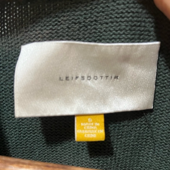 Leifsdottir/Anthropologie Brand Green Cardigan Sweater SZ Small - Picture 10 of 11